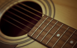 Guitar frets closeup black background 2 - ella guru free wallpaper