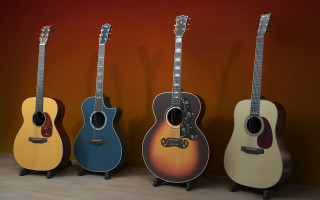 Guitars wooden floor wall 3d - a wooden floor next free wallpaper