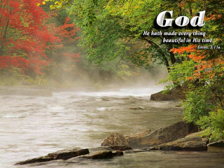 River bible autumn sunset nature - felipe seade free wallpaper
