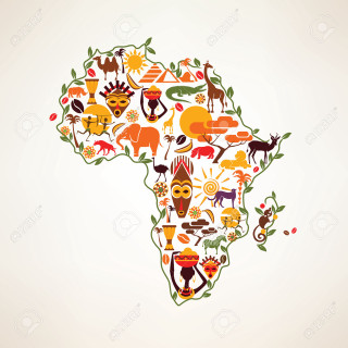 Africa map animals plants stock - black arts movement free wallpaper for tablet