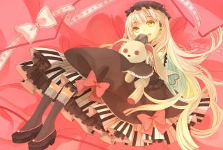 Girl blonde hair stuffed animal - long blonde hair holding free wallpaper