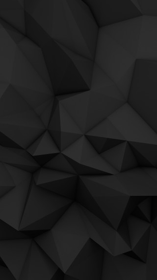 Low poly black background design - ambient occlusion free wallpaper for mobile