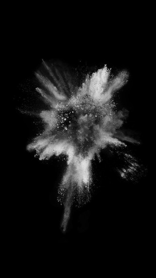 Black white smoke cloud space - free new year wallpaper for mobile
