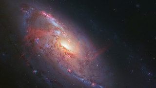 Colorful spiral object stars bright - the center of the picture free wallpaper