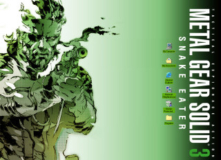 Man holding gun green white - metal gear free wallpaper for desktop