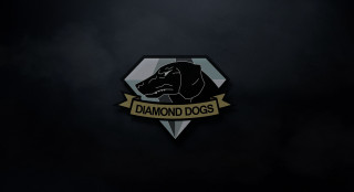 Black gold diamond dog logo - diamond free wallpaper