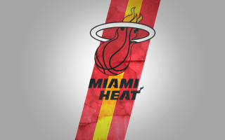 Red yellow striped sign miami - a basketball free wallpaper