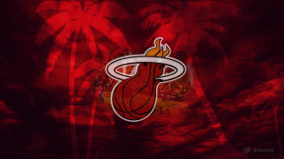 Miami heat red sky palm - a miami heat logo free wallpaper