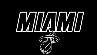 Miami heat logo black white 3 - allan brooks free wallpaper