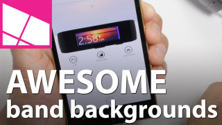 Person holding smartphone awesome band - awesome free wallpaper