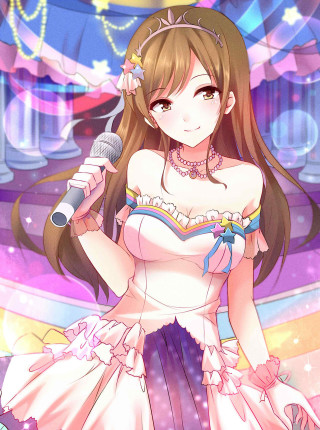 Woman dress microphone stage lights - a stage free wallpaper for mobile