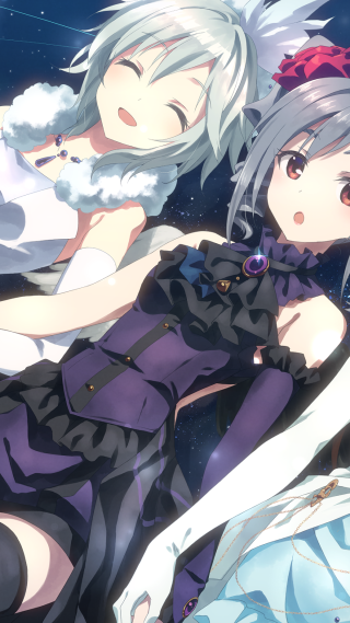 Anime characters bed night sky - the night sky free wallpaper