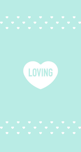 Heart loving white letters blue - free love wallpaper for mobile