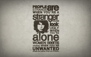 Woman quote concrete silkscreen strange - youre free wallpaper