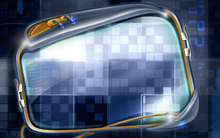 Blue yellow abstract background television - abstract background free wallpaper