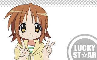 Girl peace sign yellow jacket - brown hair free wallpaper