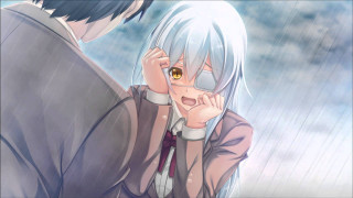 Couple rain emotion face connection - the other looking free wallpaper for desktop