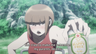 Girl holding beer caption remember - a bottle of beer free wallpaper