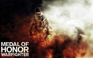 Soldier walking fire filled sky - movie poster free wallpaper