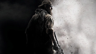 Man gun black white smoke - a sky full free wallpaper