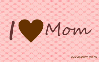 Heart i love mom brown 2 - a picture of a heart free wallpaper