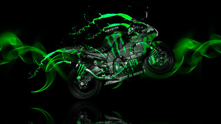 Motorcycle green paint dark background - the dark background free wallpaper for desktop