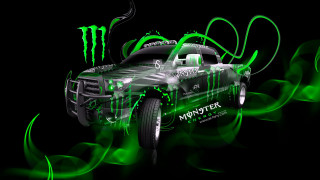 Monster truck green lights monster - a monster truck free wallpaper for desktop