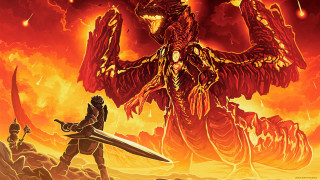 Giant creature sword man fire - a giant creature free wallpaper