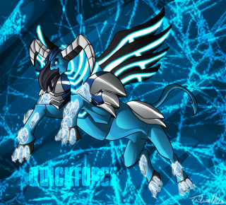 Blue winged creature black white - tail free wallpaper for tablet