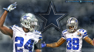 Cowboys players hands up air - visual art free wallpaper for desktop