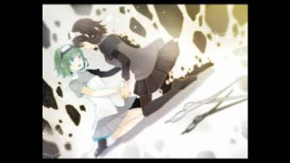 Anime couple cowprint background scissors - gapmoe yandere grimdark free wallpaper for desktop