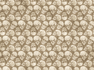 Skulls brown background faded pattern - faded free wallpaper