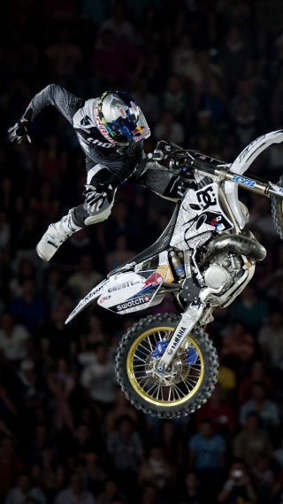 Motorcycle air trick crowd stands - free motorcycles wallpaper for mobile