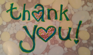 Heart thank you green heart - free happy birthday wallpaper for desktop