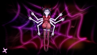 Woman demon body horns head - fullbody free wallpaper