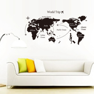 Living room white couch world - a world map free wallpaper for tablet