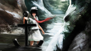 Girl white dress hat stream - a white dress and a hat free wallpaper