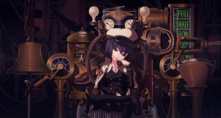 Woman chair machine clock wall - a machine free wallpaper