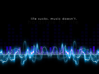Sound wave life sucks music - constant free wallpaper