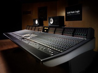 Sound board recording studio night - free technology wallpaper for desktop