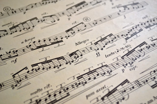 Sheet music musical notes numbers - composition free wallpaper