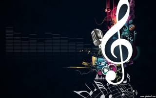 Musical note symbols microphone black - a musical note free wallpaper