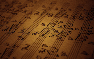 Music sheet notes pen composition - a sheet of music free wallpaper