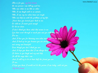 Person holding flower poem background - pastel color free wallpaper