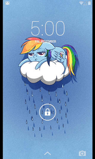 Cartoon rainbow dash cloud lock - a cloud free wallpaper for mobile