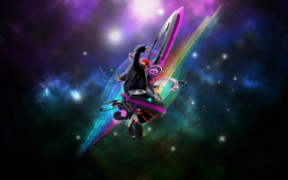 Man motorcycle air rainbow background 2 - a rainbow background free wallpaper