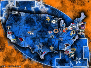 Nfl teams map united states 4 - a map of the united states free wallpaper