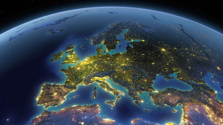 Night view europe space city - surrounding free wallpaper
