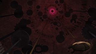 Red light gears ball middle - steampunk free wallpaper