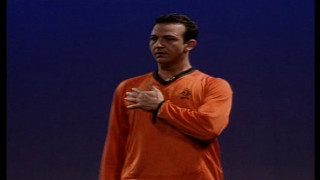 Man blue screen hands folded - anthony angarola free wallpaper